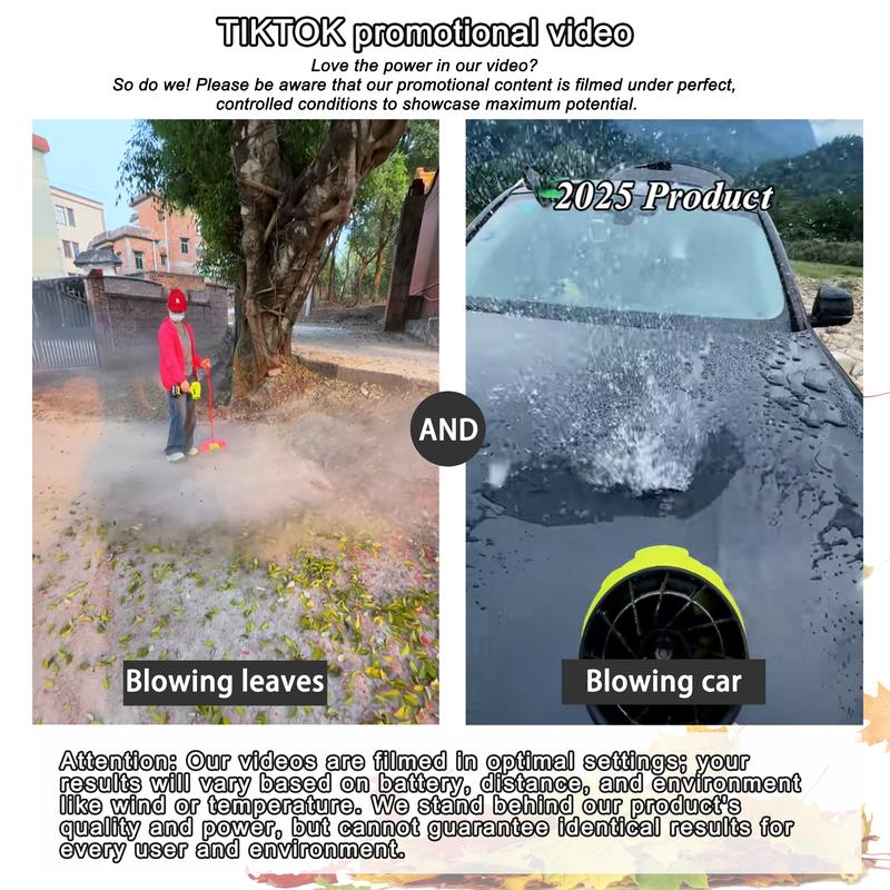 Cordless Leaf Blower with Violent Turbo Fan