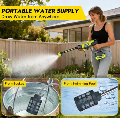 Cordless Pressure Washer with Single-Port Charger Base