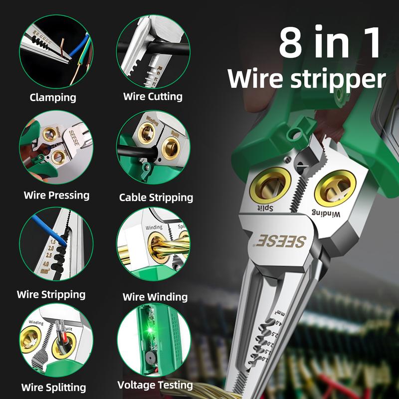 8 in 1 Wire Stripper Twister for Cutting and Pulling Wires