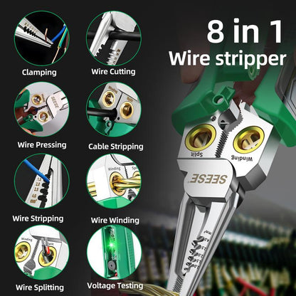 8 in 1 Wire Stripper Twister for Cutting and Pulling Wires