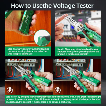 8 in 1 Wire Stripper Twister for Cutting and Pulling Wires